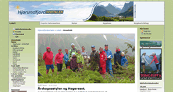 Desktop Screenshot of hjorundfjord.no